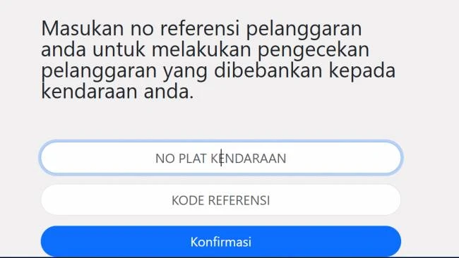 Cara Cek Tilang Elektronik di etle-pmj.id