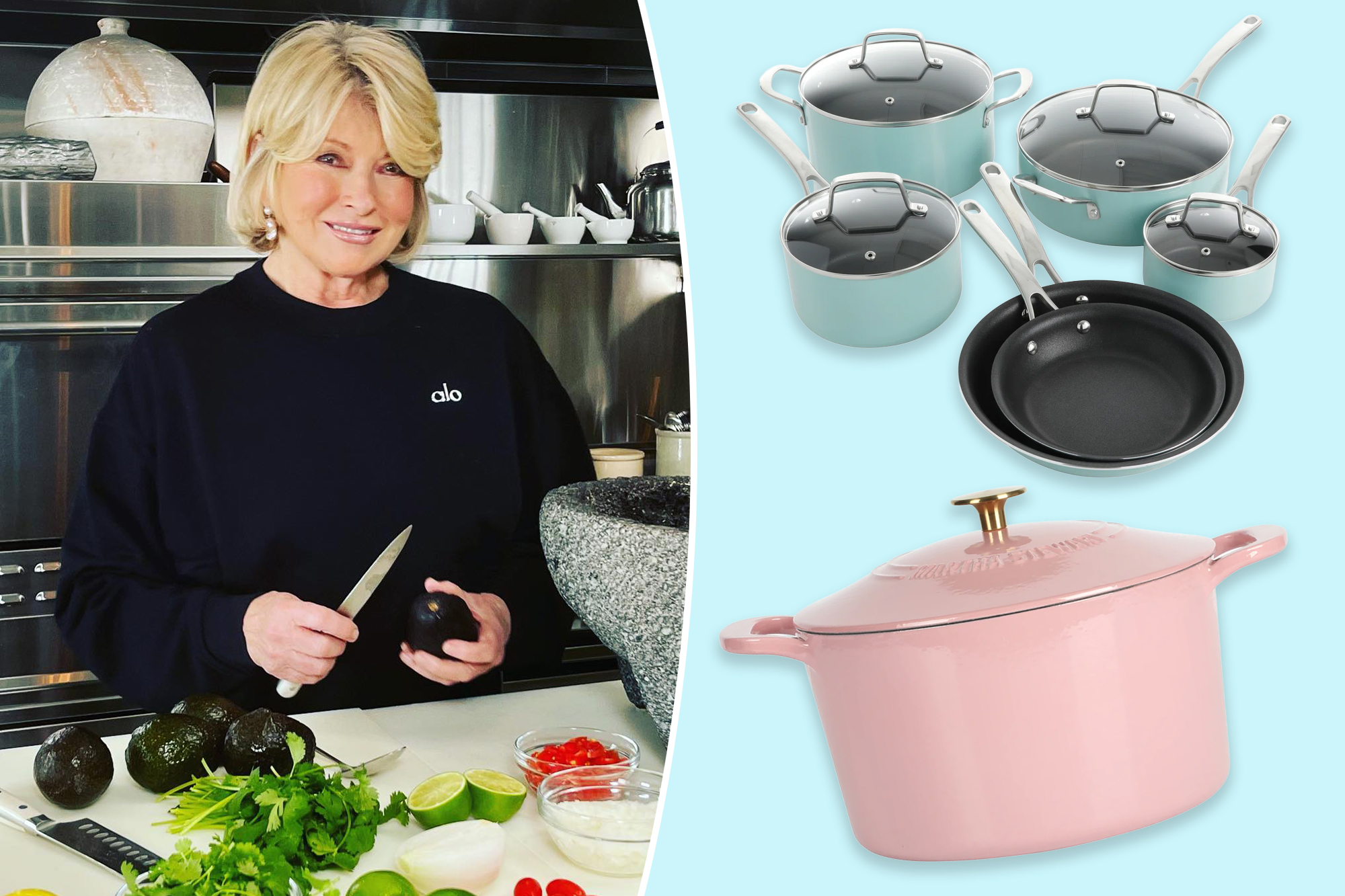 This Martha Stewart cookware set has a nearly perfect five-star rating ...