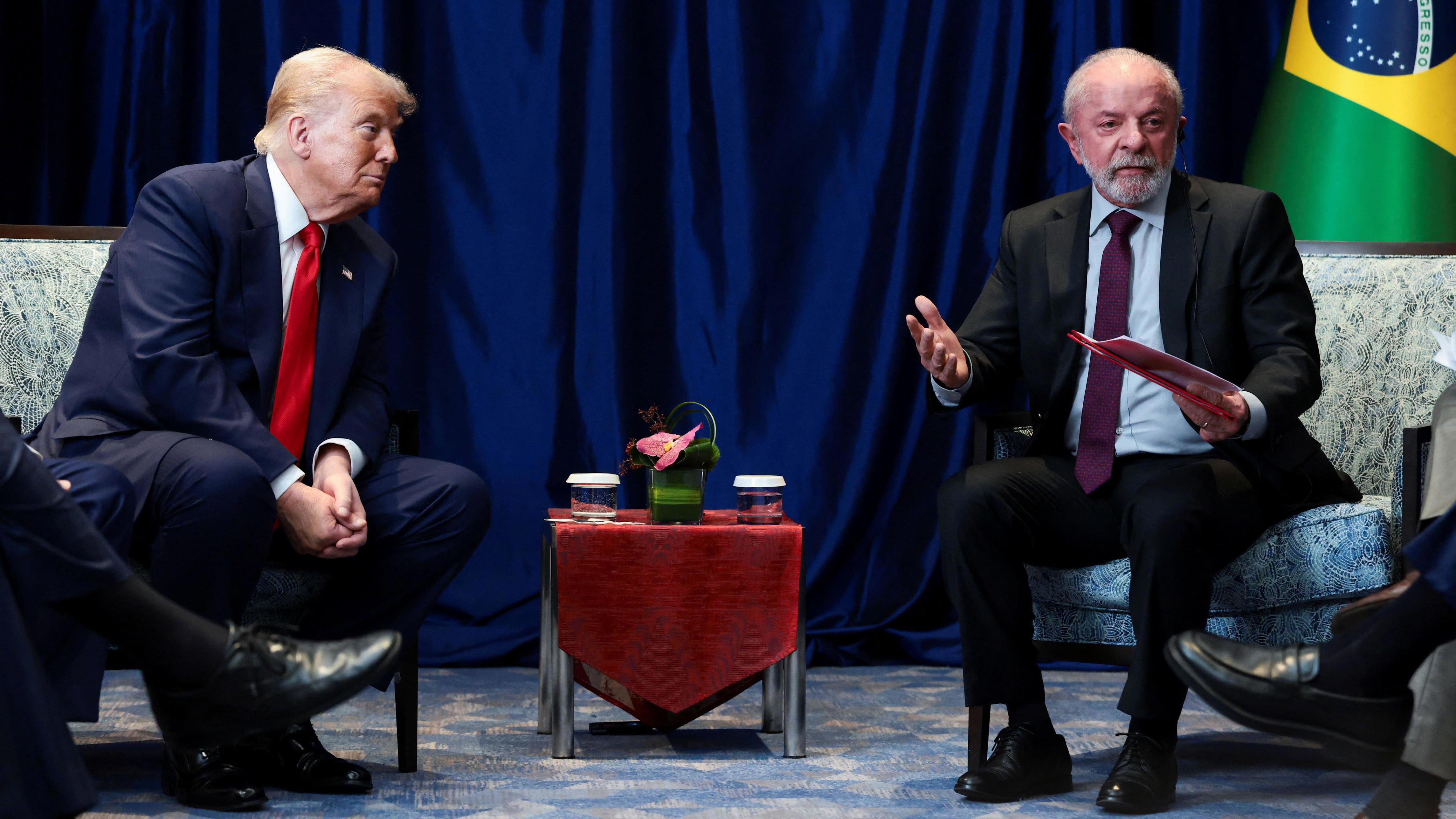 Trump e Lula em primeiro encontro formal, na Malásia