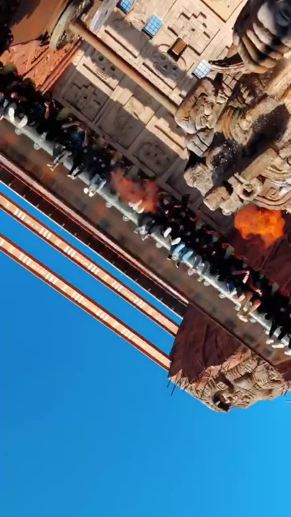 Would You Dare Ride This Insane Spinning Fire Attraction?