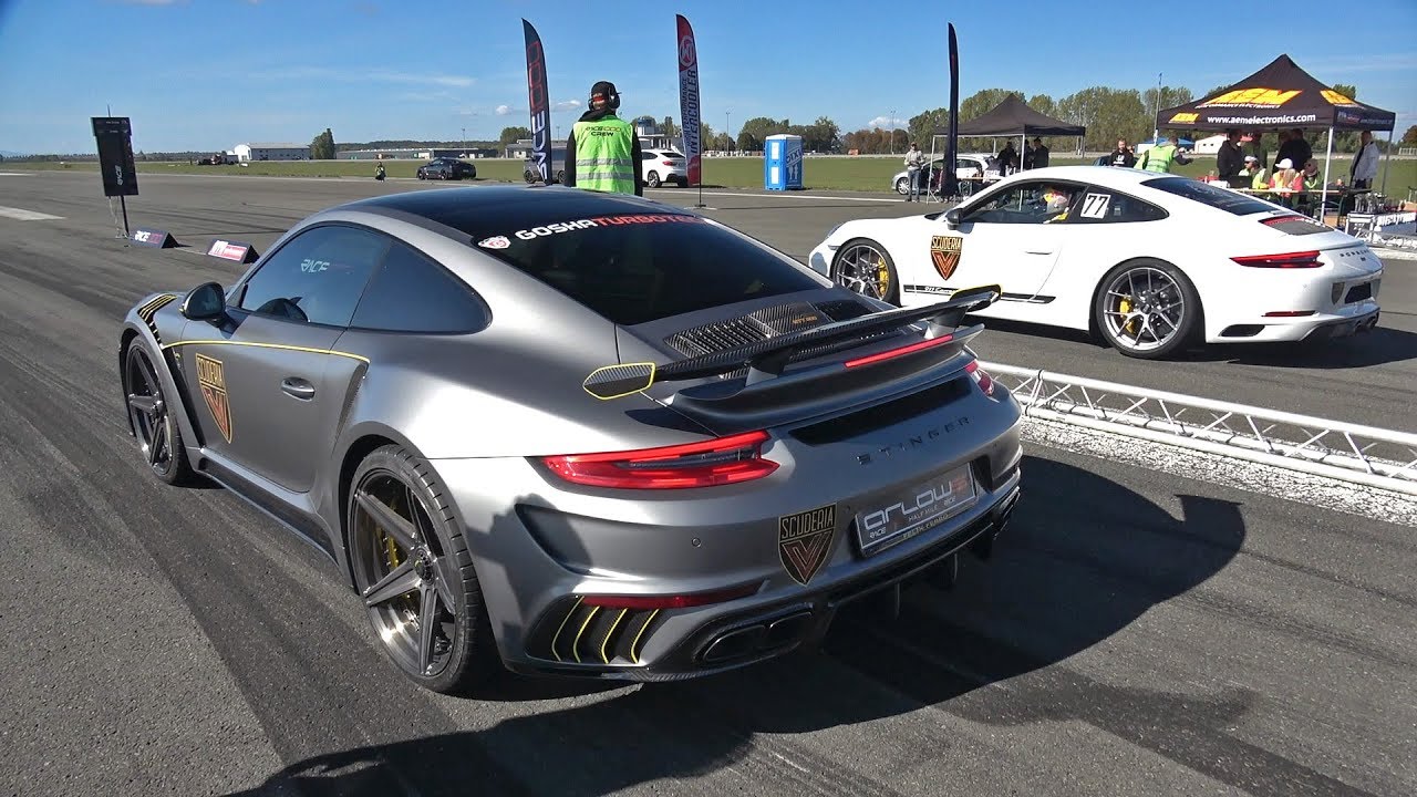 GTT-900 Porsche 991 vs Golf 7 R TTE610R Turbo