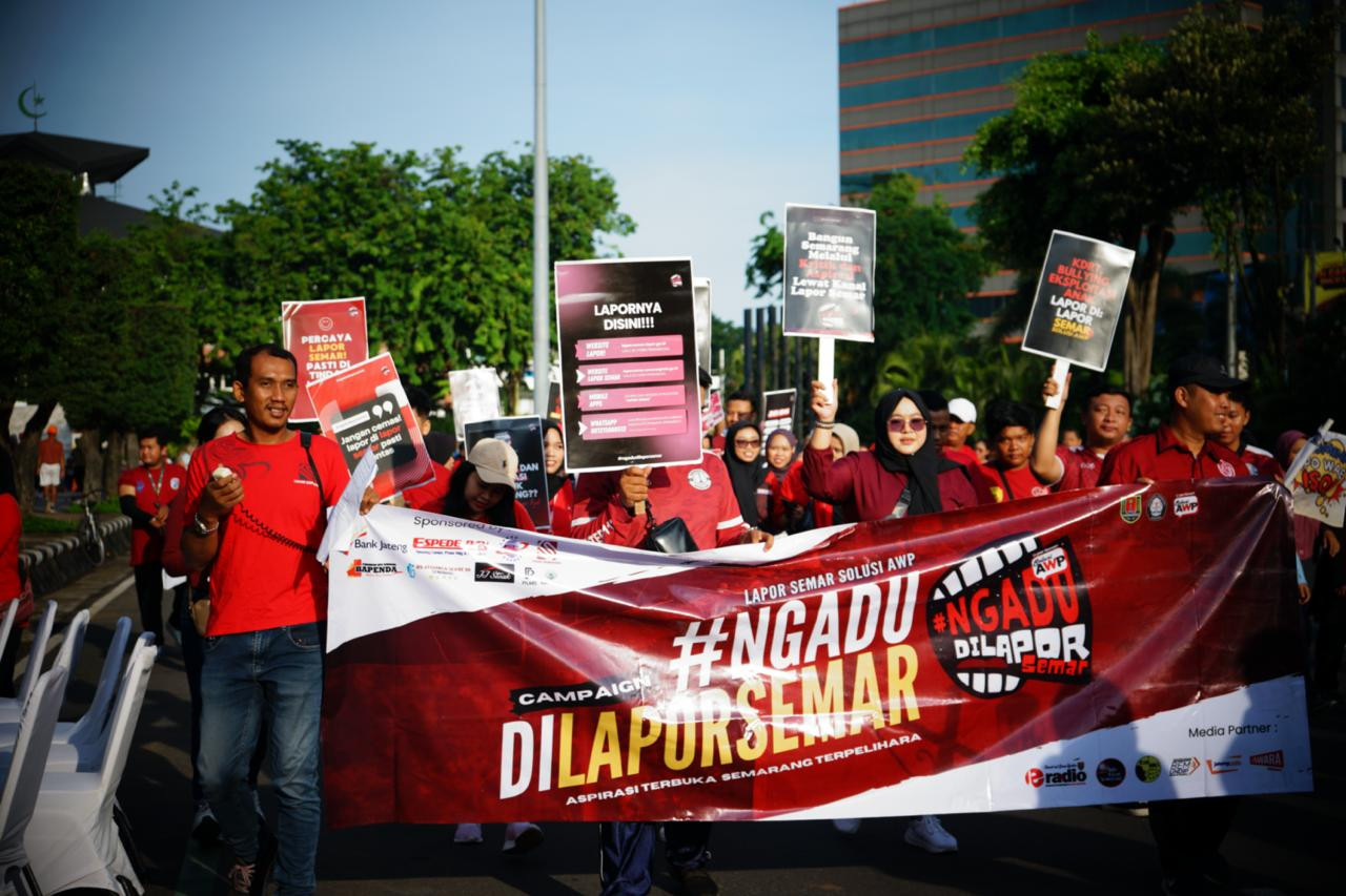 Pemkot Semarang dan Undip Gelar Kampanye #Ngadudilaporsemar di CFD