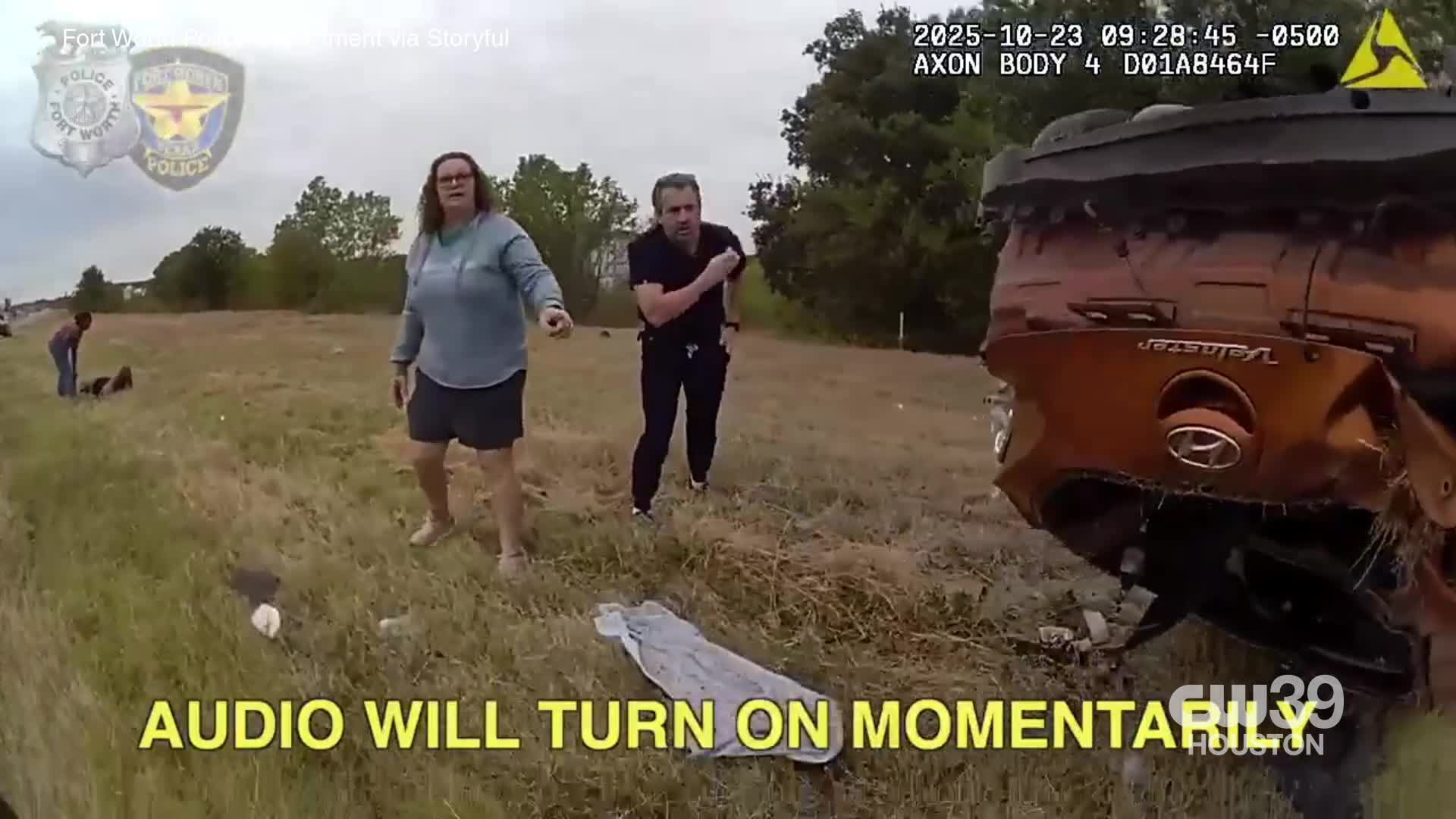Baby pulled from wreckage after being pinned under overturned car