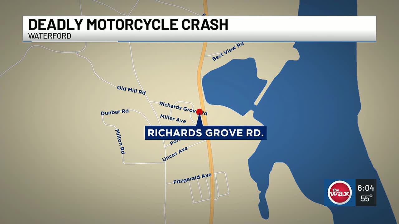 Man dies following motorcycle crash on Route 32 in Waterford