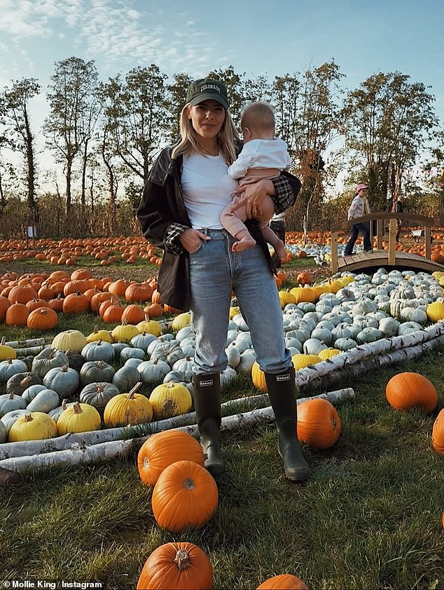 Mollie King enjoys a family day out with daughters Annabella, two, and
