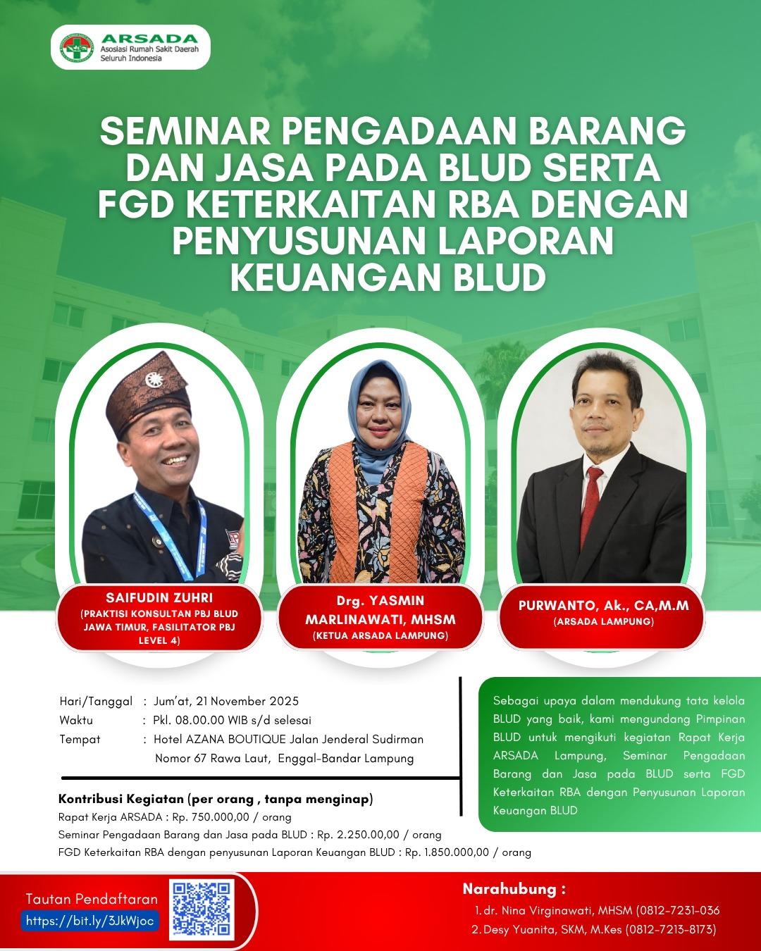 Arsada Lampung Akan Gelar Seminar dan FGD 21 November Mendatang