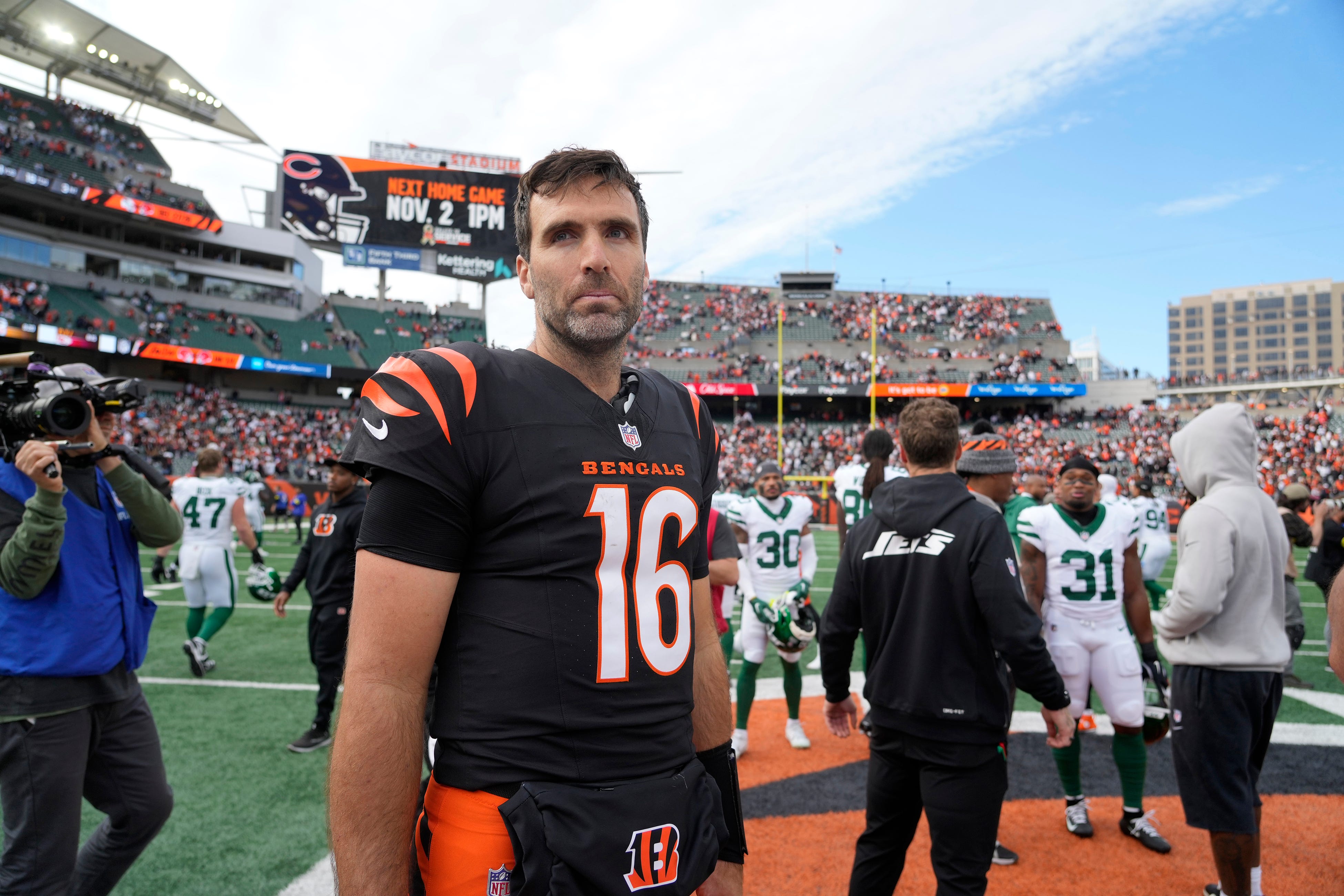 Joe Flacco becomes oldest player in Bengals' history to score a touchdown