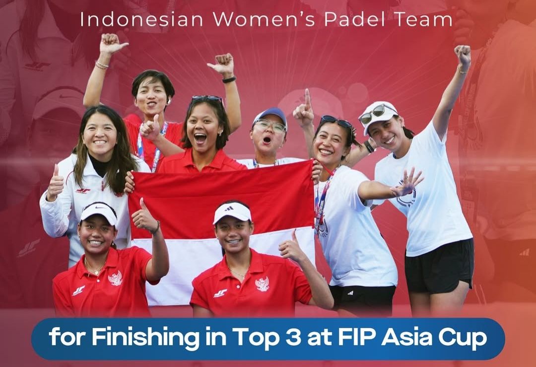 Timnas Putri Padel Indonesia Raih Medali Perunggu FIP Asia Cup 2025, Ini Penilaian PBPI