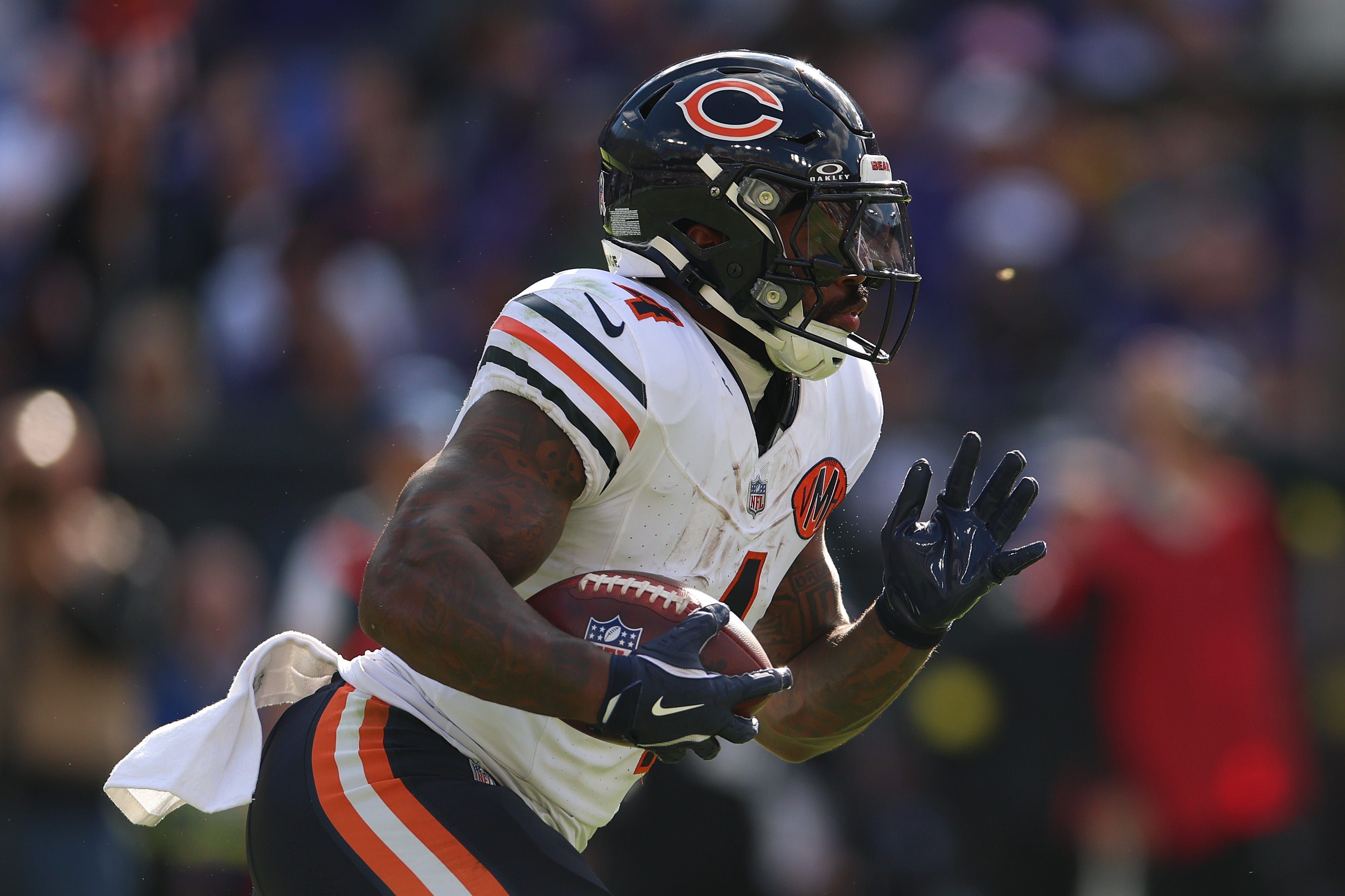 Bears running back D'Andre Swift declared out vs Bengals in NFL Week 9