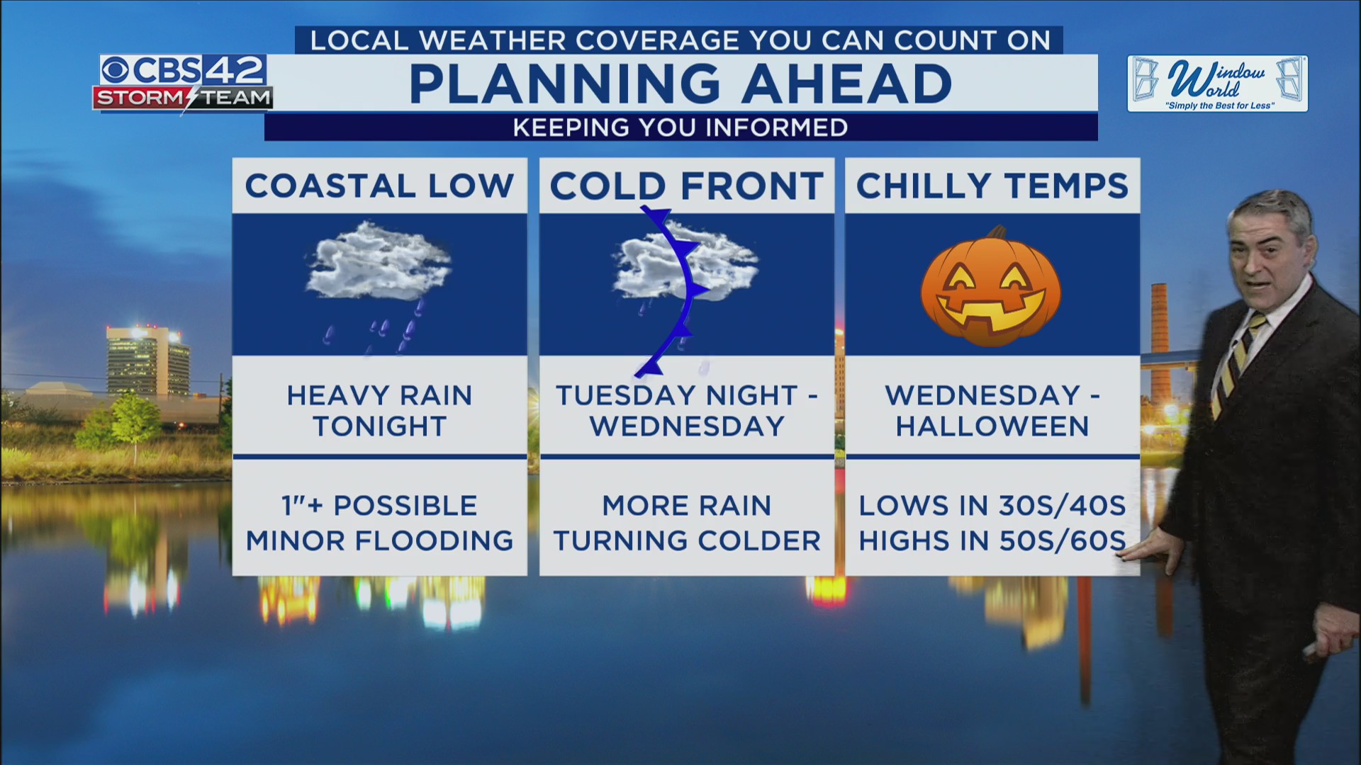 Chilly, Breezy, and Wet Start to the Week — Frost Possible by Halloween