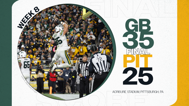 Instant analysis of Packers' 35-25 win over Steelers on 'SNF' in Week 8