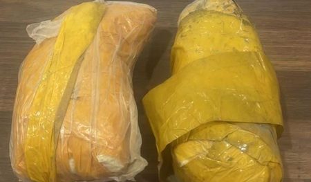 Pakistani drone drops bags containing over 5 kgs heroin along IB in Jammu