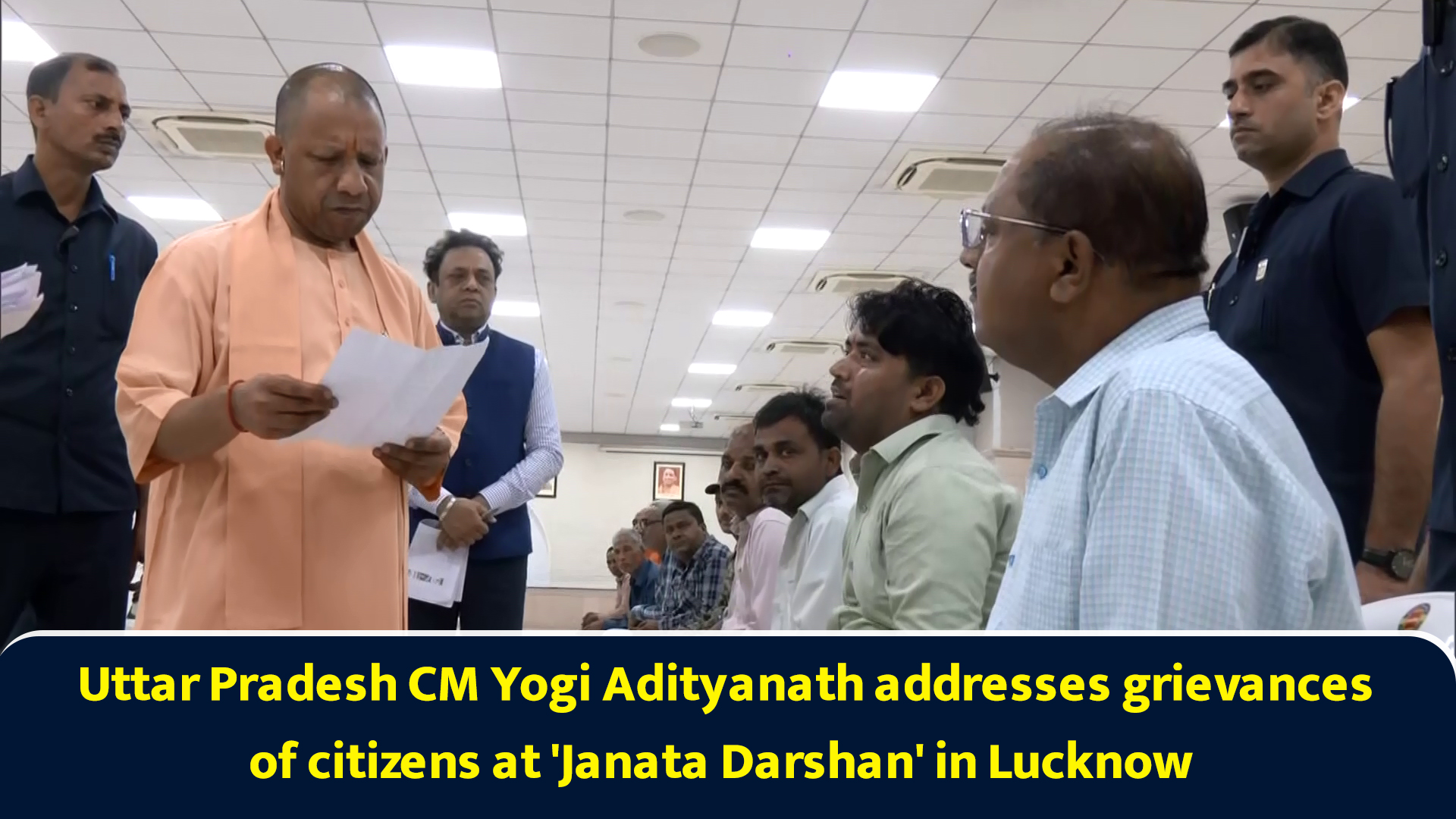 Uttar Pradesh CM Yogi Adityanath addresses grievances of citizens at ...