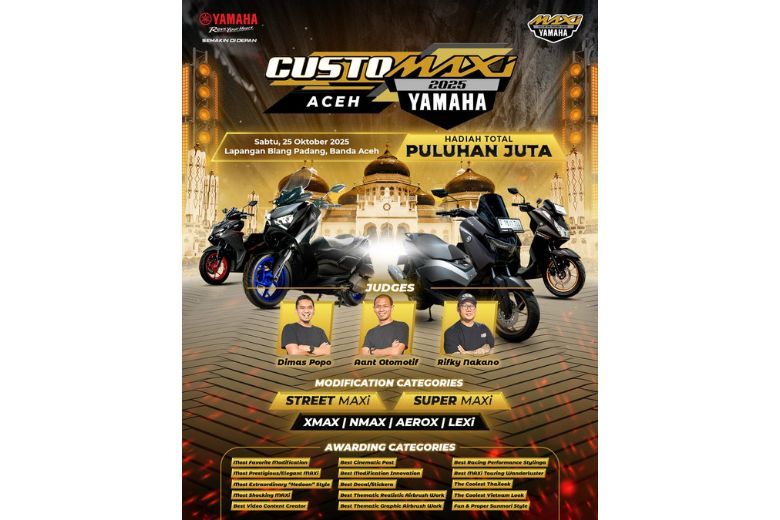 Customaxi Yamaha 2025 Aceh Menarik Minat Modifikator MAXi di Tanah Rencong