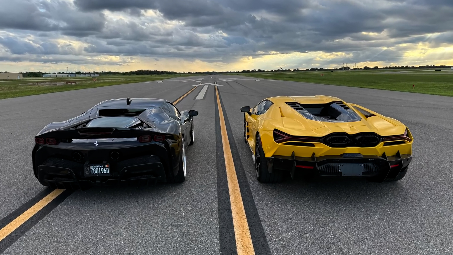 Lamborghini Revuelto vs Ferrari SF90 Half-Mile 180 MPH Drag Race