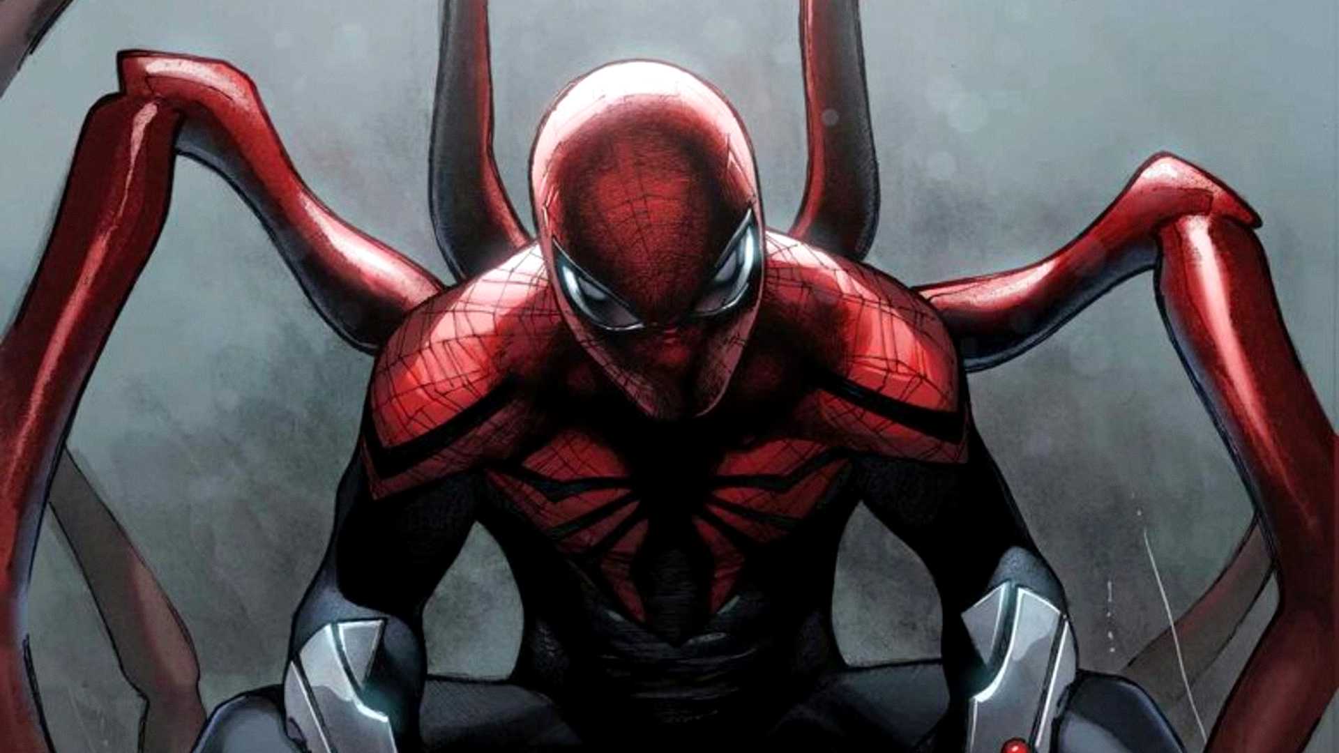 Superior Spider-Man controls his mechanical legs in the dark
