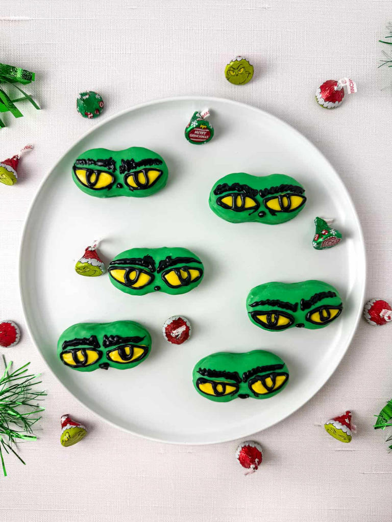 Mischievous Grinch Nutter Butter Cookies: A Fun Holiday Treat