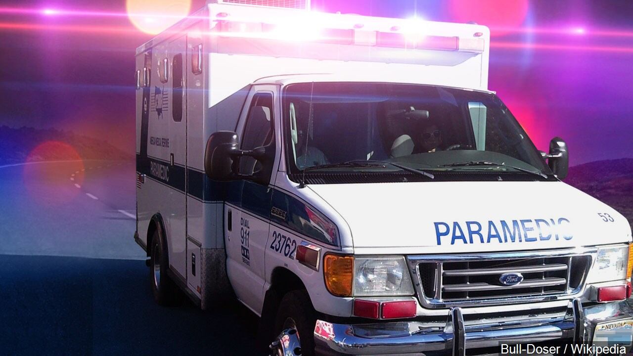Ambulance driver injured in rollover crash Tuesday in Reno County