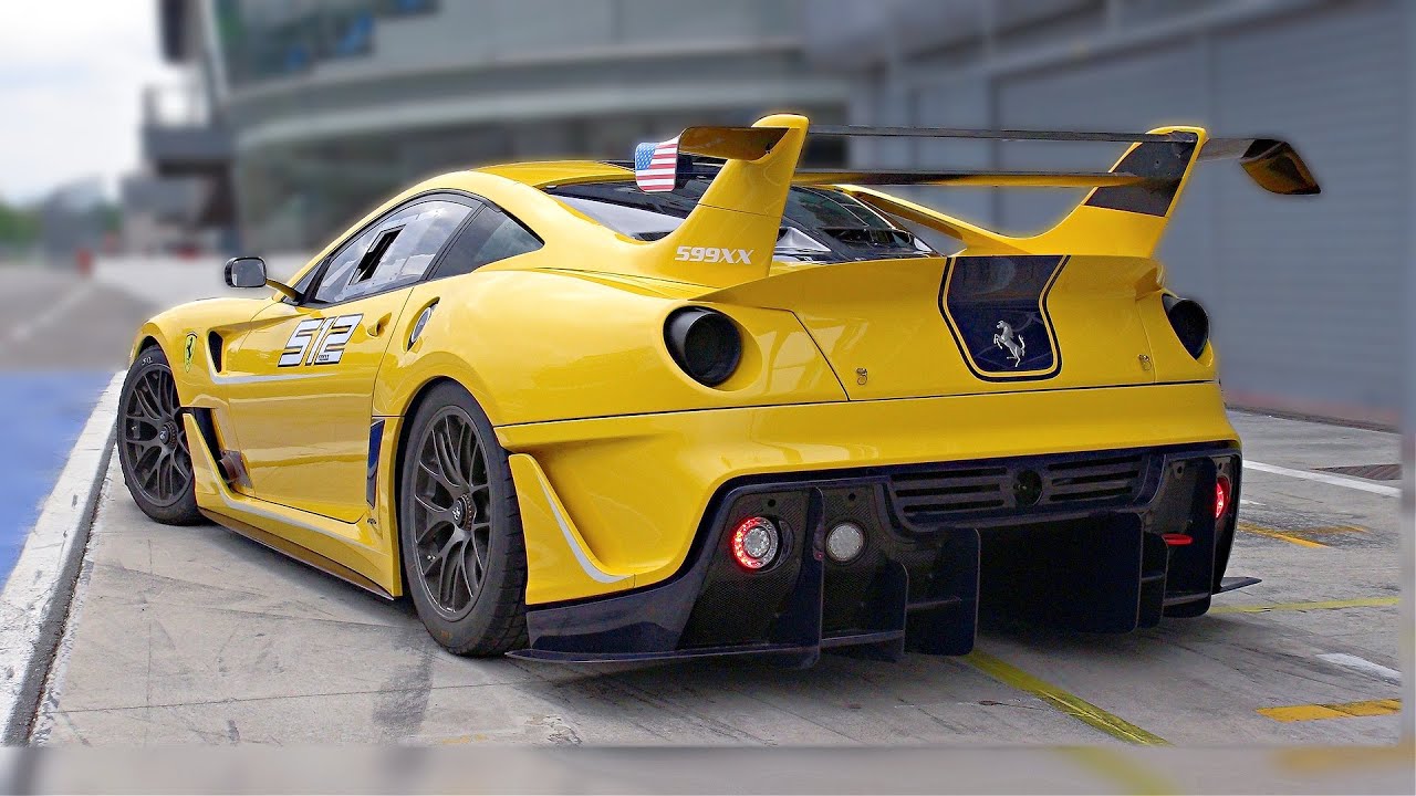Ferrari 599XX Evolution V12 Engine Sound and Downshifts