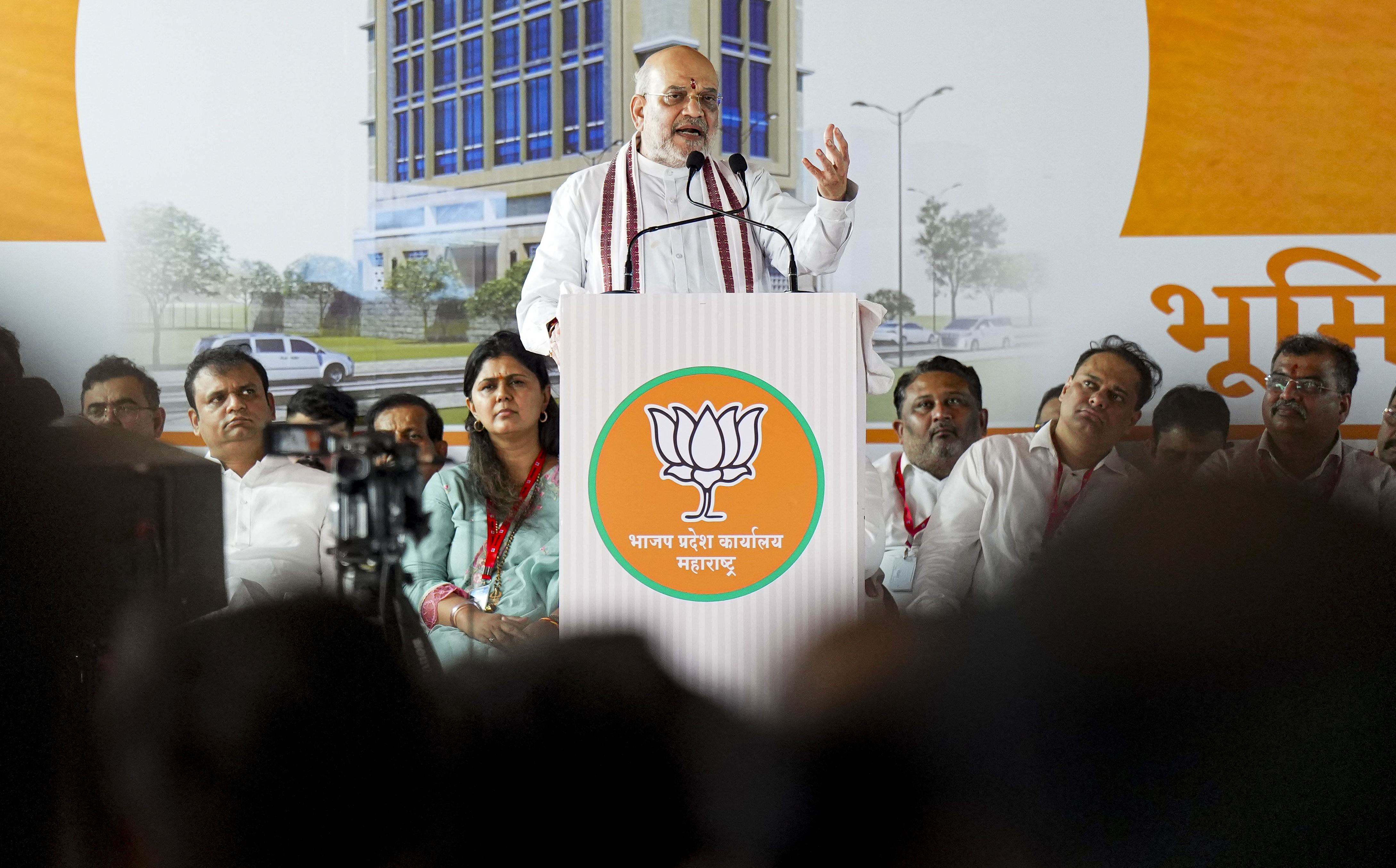 Wipe out Oppn in Maharashtra local body polls: Shah to BJP workers