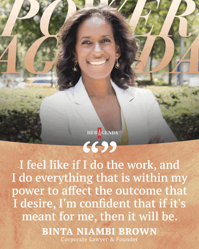 A Peek Inside Her Agenda: Binta Niambi Brown