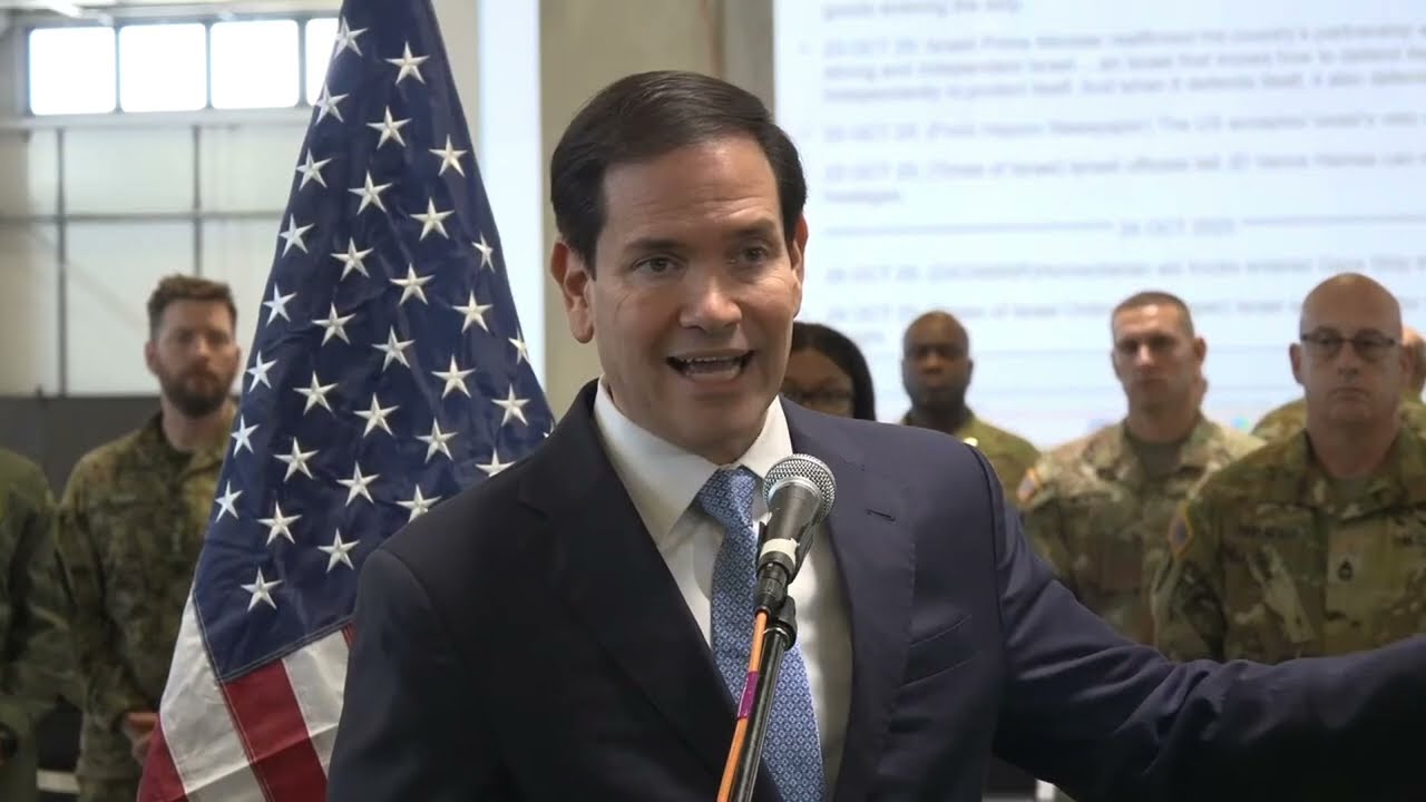 Secretary of State Addresses the Civil-Military Coordination Center