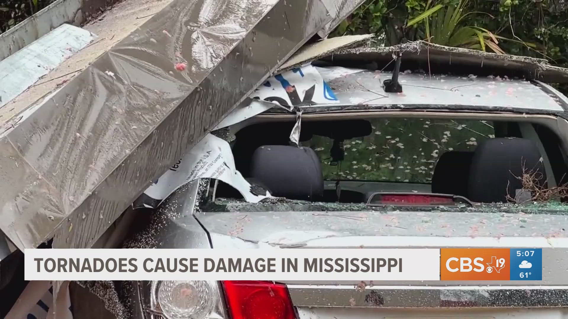Tornadoes cause damage in Mississippi