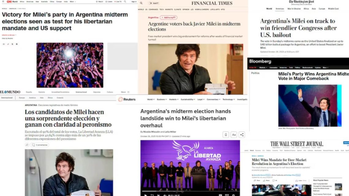 Qué dijeron los medios del mundo sobre el triunfo de Javier Milei en ...
