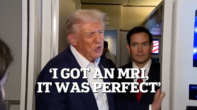 Trump reveals how his MRI went at Walter Reed: It was perfect