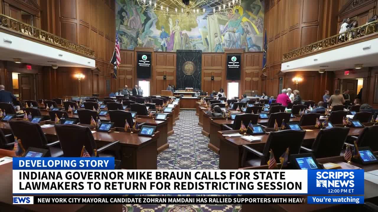 Indiana's governor calls special session to redraw congressional boundaries