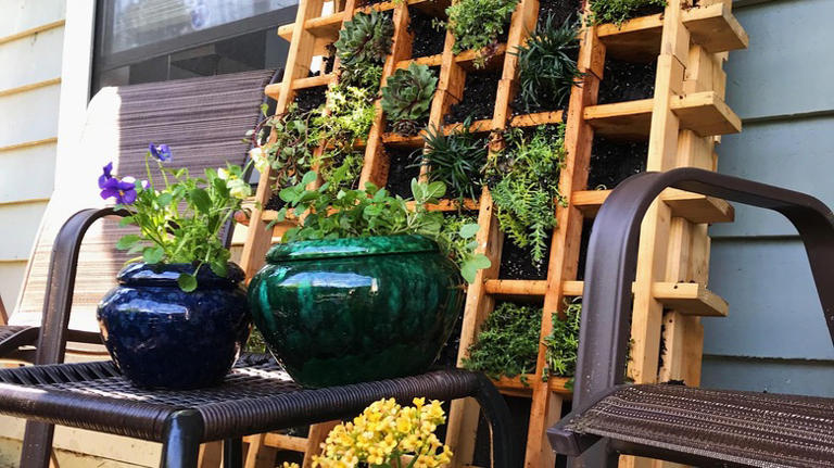 How To Turn Your Old Wine Rack Into The Perfect Herb Planter