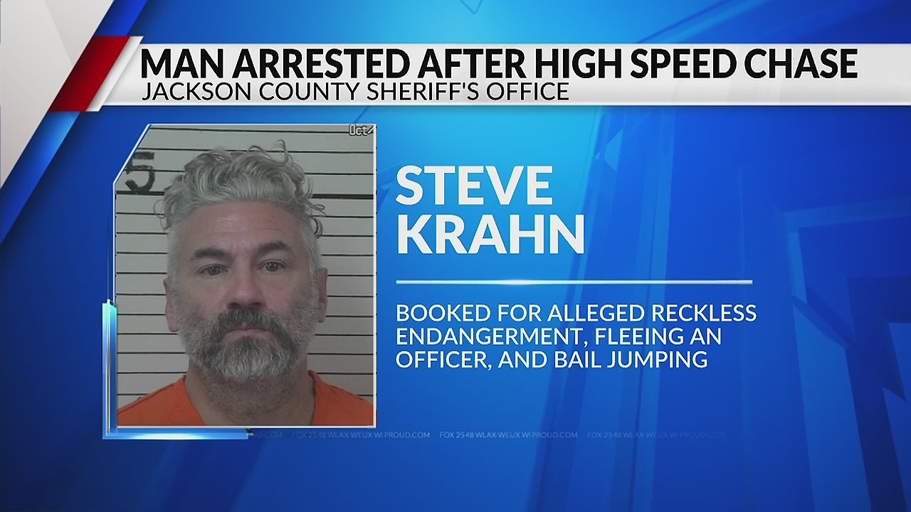 High-speed chase in Jackson County ends with arrest