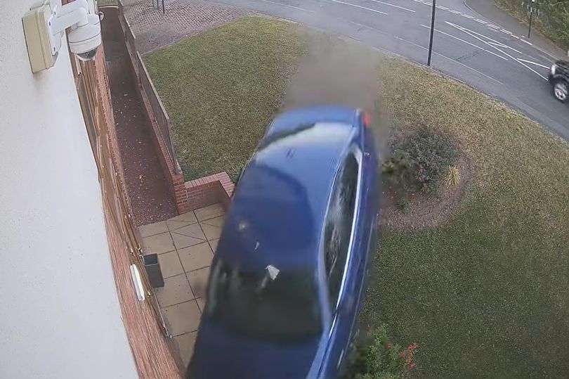 Dramatic moment stolen BMW smashes into North East care home during ...