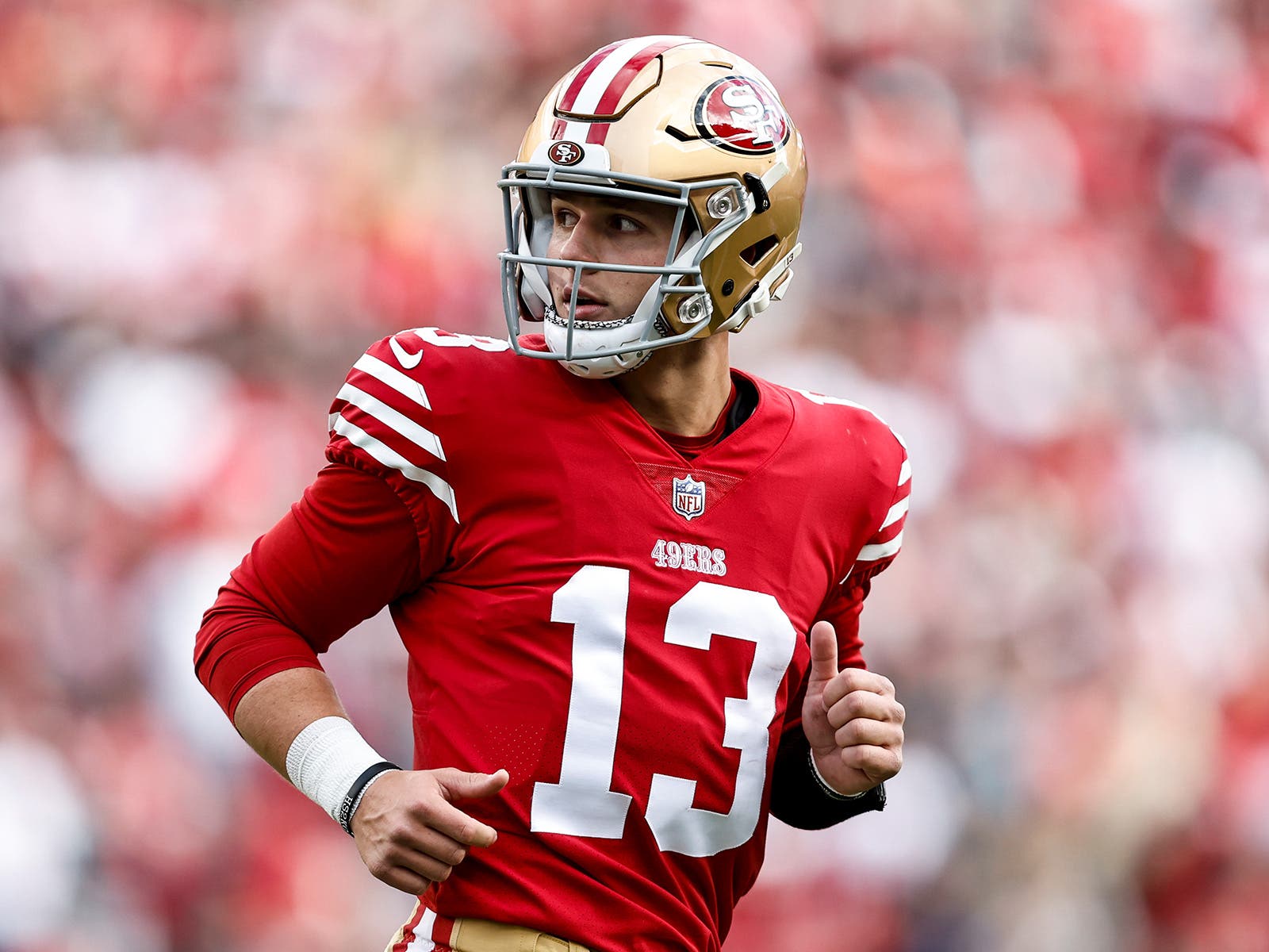49ers HC Kyle Shanahan offers cryptic update on Brock Purdy return