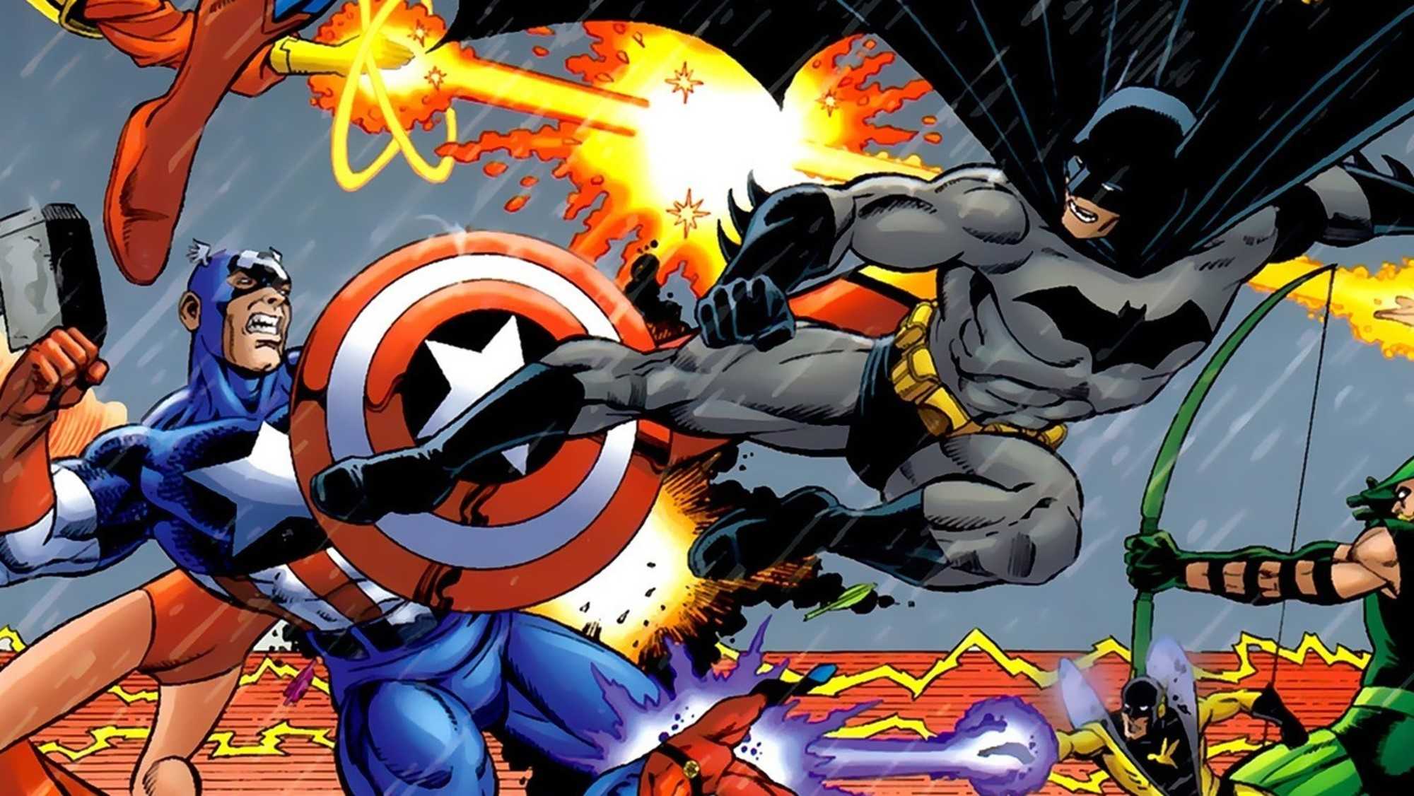 captain america vs batman in jla avengers-1