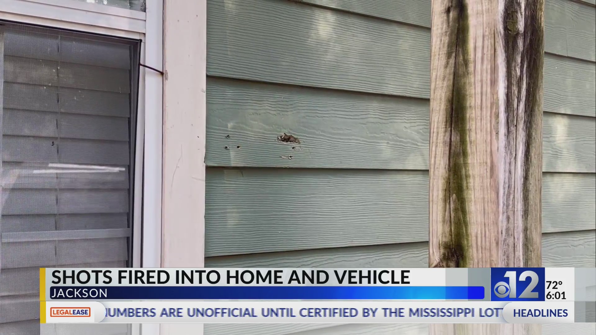 Shots fired into Jackson home, vehicle