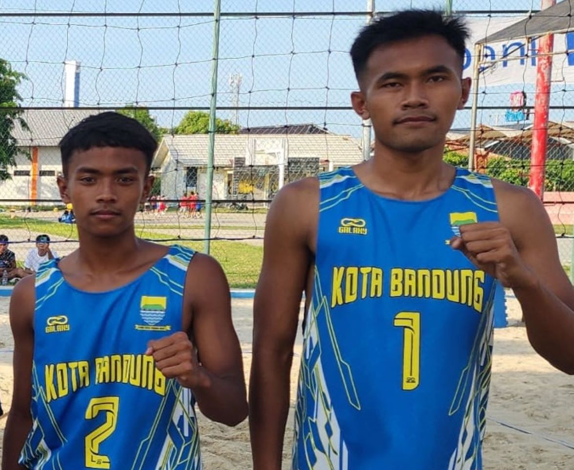 Tiga Pasangan Kota Bandung Menang di Laga Pertama BK Bola Voli Pasir Porprov Jabar 2026