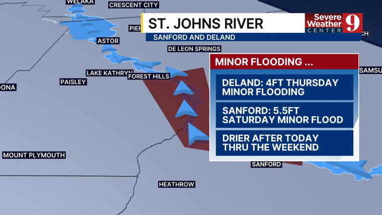 Historic rainfall event causes major flooding in Central Florida