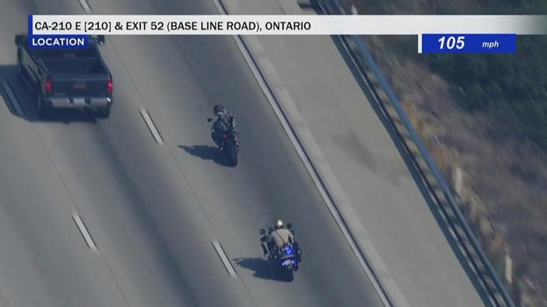 LIVE: High-speed motorcycle pursuit of shooting suspect