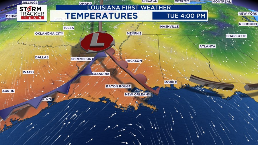 Baton Rouge weather: Mild on Tuesday, before a big cooldown