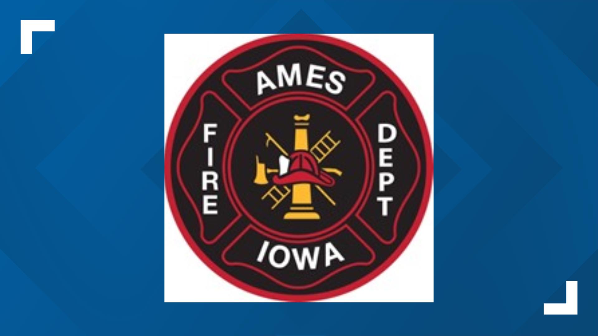 Ames Fire Department responds to large fire near Interstate 35 and ...