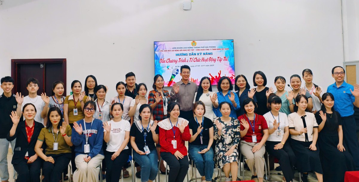 Công nhân Hải Phòng hào hứng với lớp học dẫn chương trình, tổ chức sự kiện