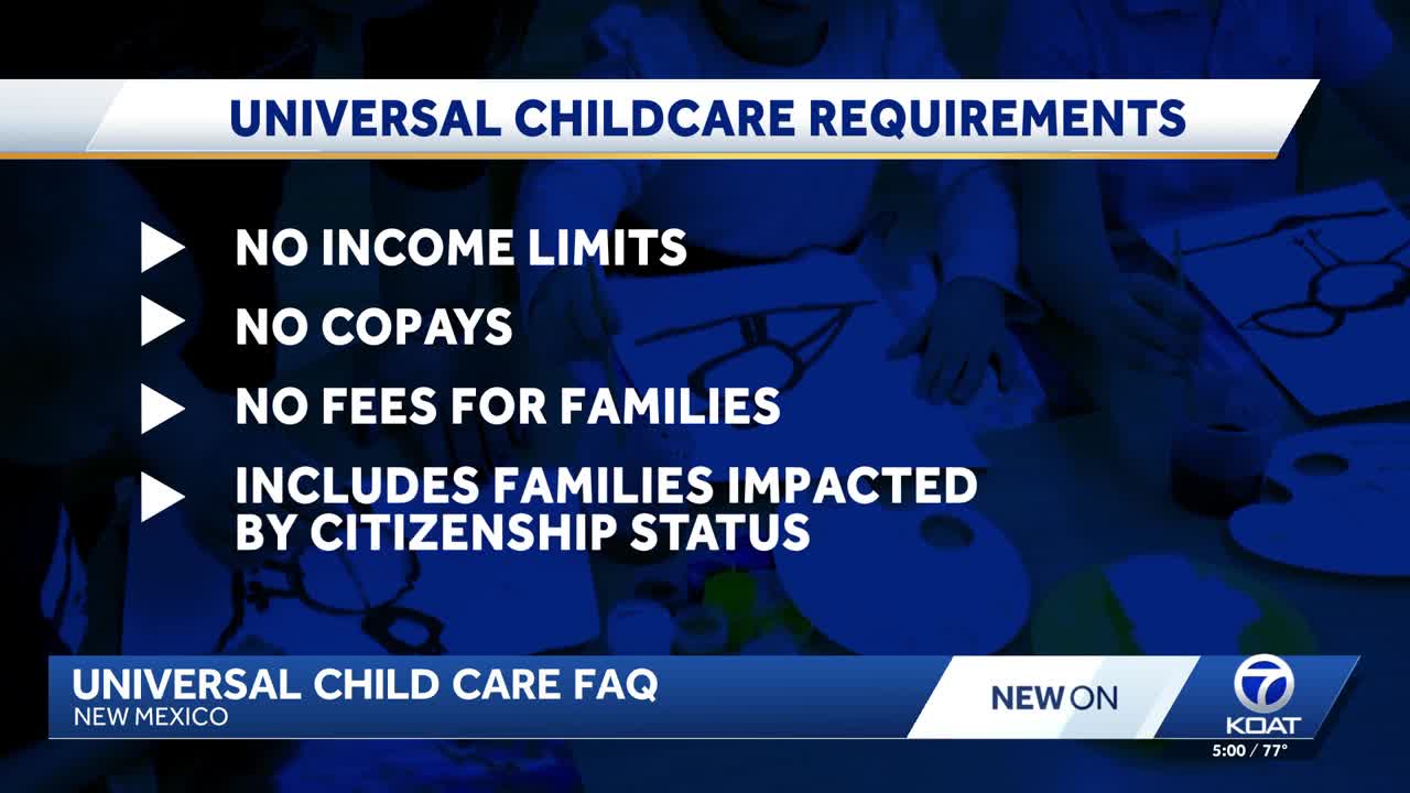 New Mexico universal child care FAQs