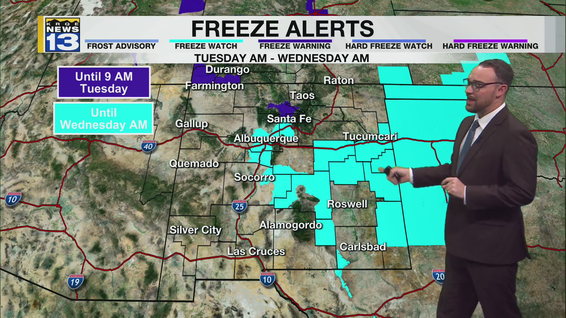 Breezy winds and cooler temperatures through midweek