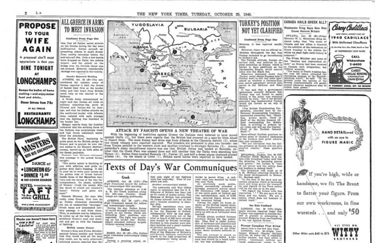 Δημοσίευμα της New York Times, με ανταπόκριση απο την Ελλάδα και το νέο μέτωπο κατά του φασισμού.