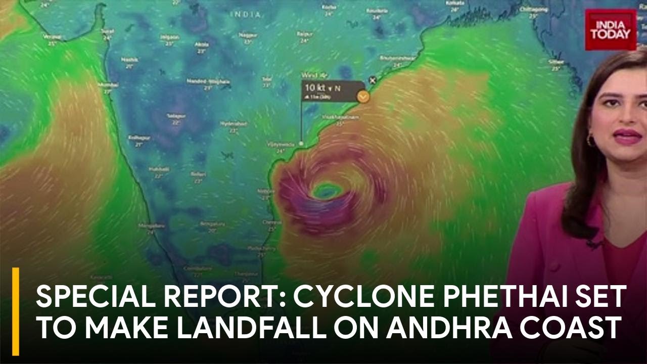 Cyclone Phethai LIVE: Andhra on Red Alert, Landfall Near Kakinada Tonight!