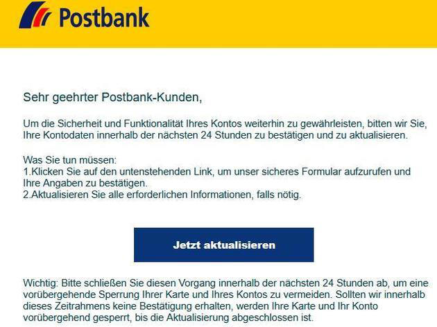 „Endgültige Sperrung“ des Kontos – Postbank-Kunden droht aktuell Gefahr