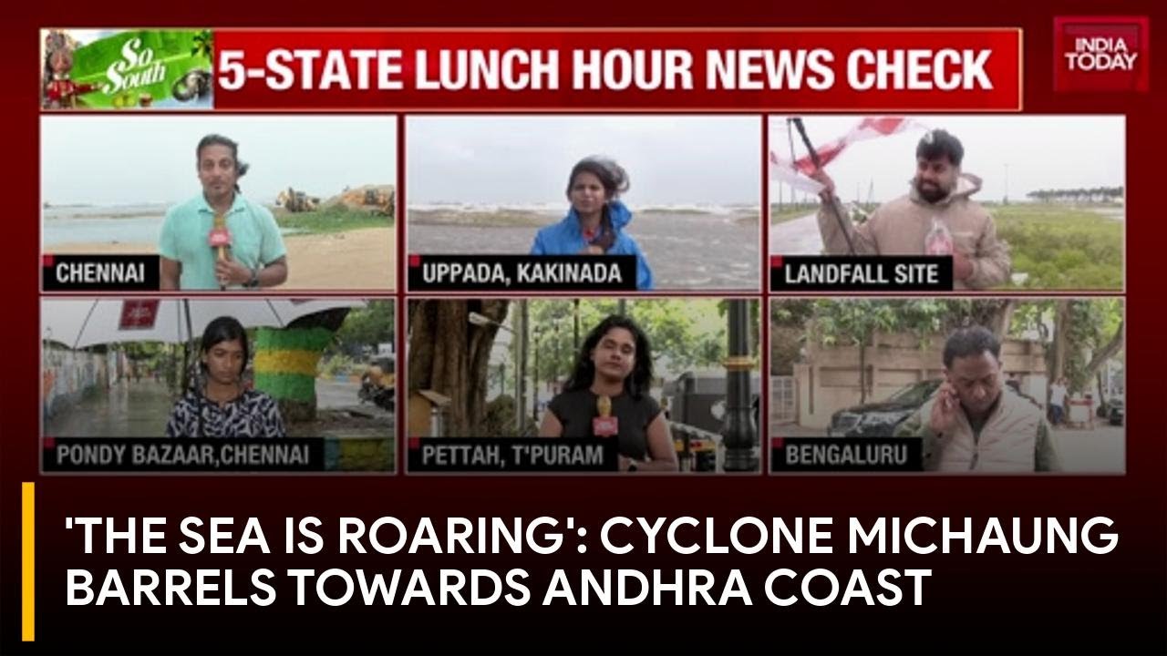 Cyclone Michaung Fury: Andhra on Red Alert, Chennai Inundated Ahead of ...
