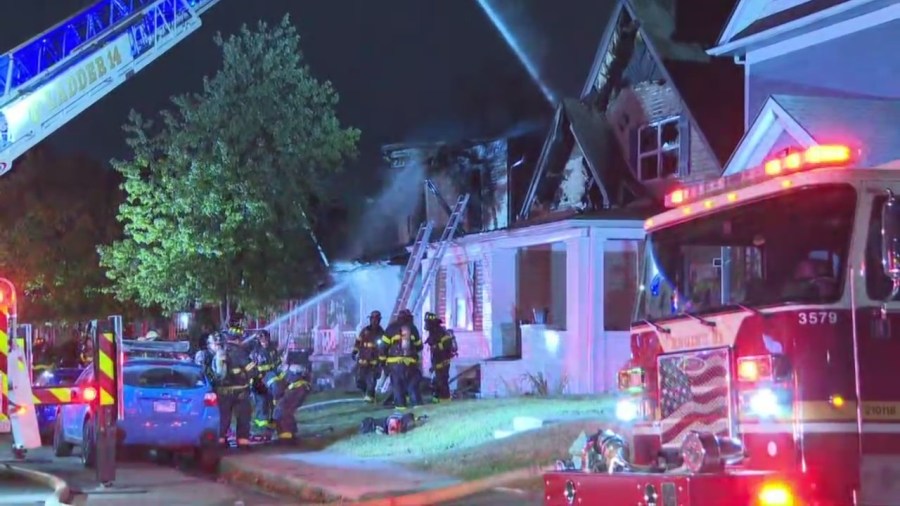 Dozens of firefighters respond on near north side