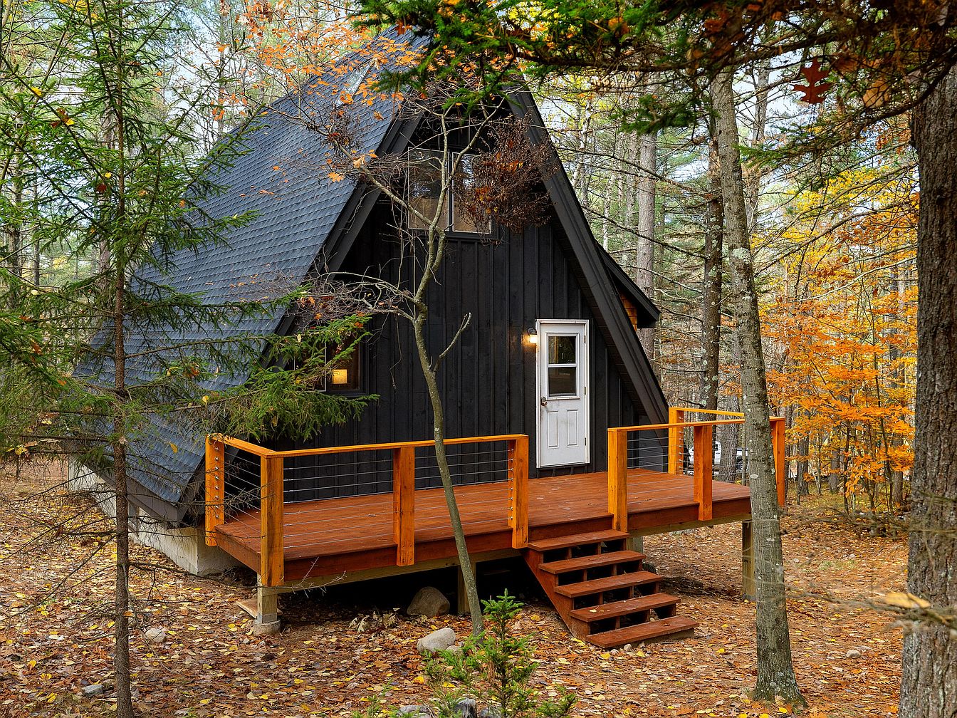 1975 A-Frame in New York With Loft, Expansive Decks & Access to Trails ...